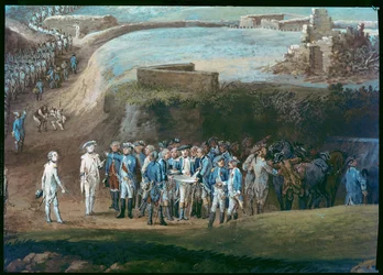Le siège de Yorktown, 1er-17 octobre 1781 (détail)